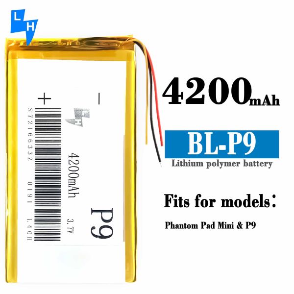 Mobile Phone BL-P9 Polymer Lithium Battery 4200MAH 3.7V with Double IC Protection