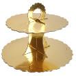 China DIY Foldable Three Layer Paper Cardboard Cake Stand wholesale