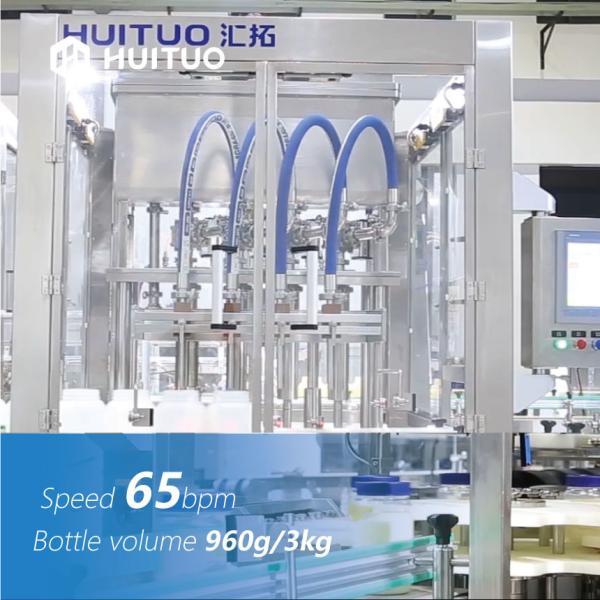 Quality Auto Linear Bottle Liquid Piston Volumetric Filler Machine For Universal Filling for sale