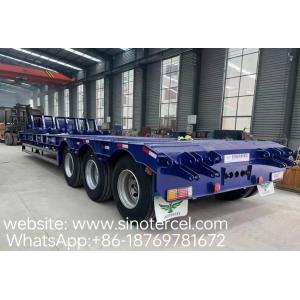 China Low Bed Semi Trailer With Mechanical Suspension wholesale