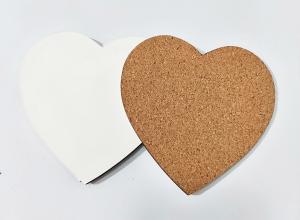 China Amazing 100x100mm Delicate Heart Shape Sublimation MDF Blank Coaster for Wedding Gift wholesale