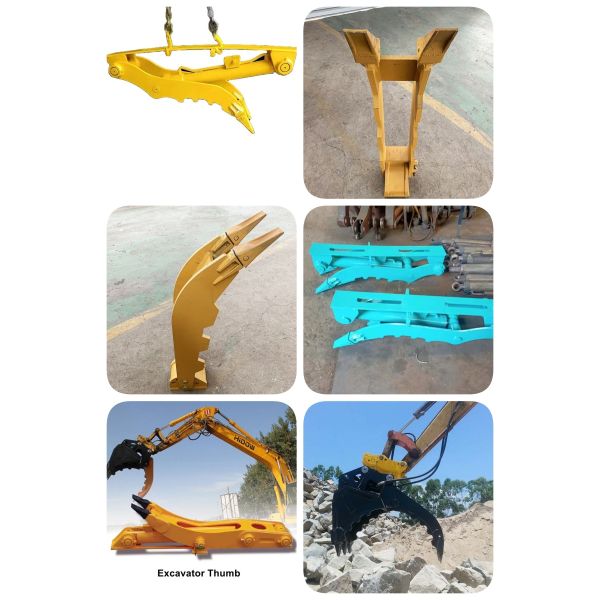 Customizable Mini Excavator Attachments Hydraulic Thumb Grapple Q345B NM400
