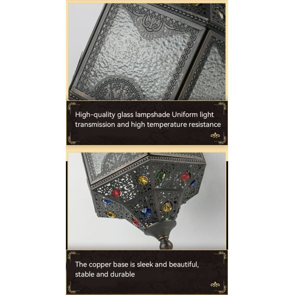 Waterproof Decorative Black Copper Wall Light With 80 Lamp Luminous Flux