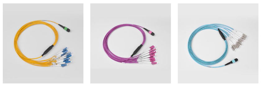 SENKO, LSZH 12F, Type B, Pre-terminated MPO to LC Harness Patch Cords