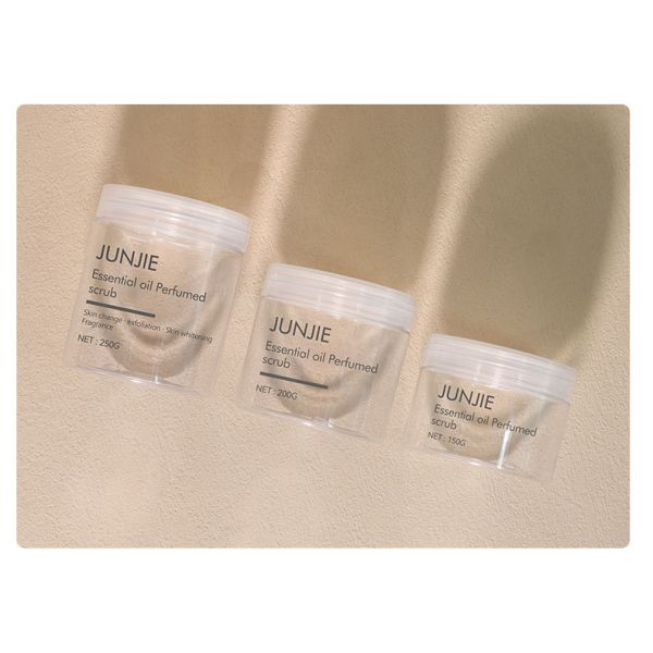 Empty Transparent Plastic Jar 200g 250g Custom Plastic Jars With Lids