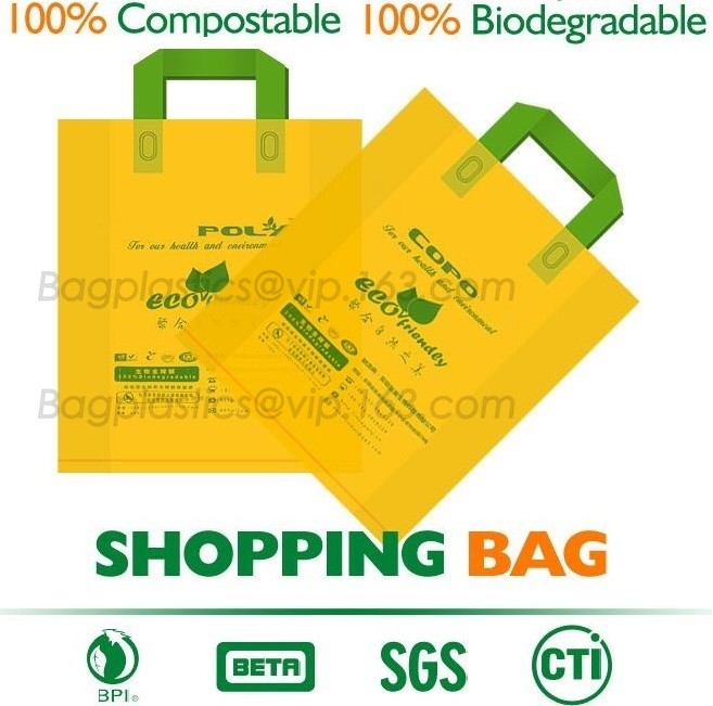 Drawstring Drawtape liner sacks, sachets, closure,shopping biodegradable compostable clear plastic grocery shopping bag,
