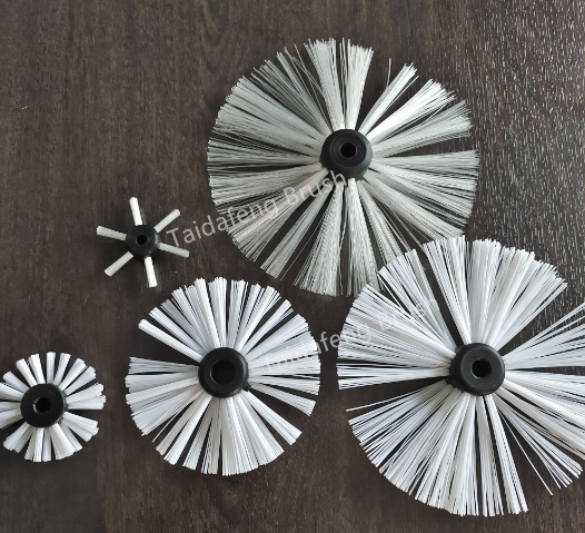 Industrial Nylon Epoxy Coating Brush for Pipe Cleaning and Spraying with Durable POM Core