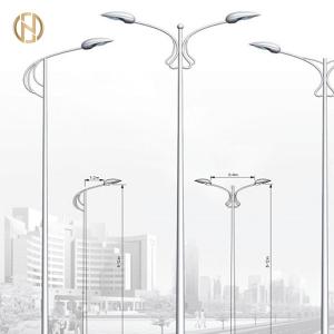 China 3-10mm Thickness Galvanized Light Pole 2% Dimension Tolerances wholesale