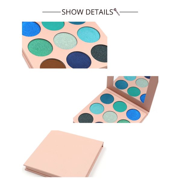 Pearlescent 9 Color Matte Cream Eyeshadow Vegan 130g Long Lasting