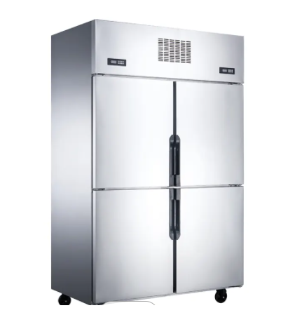 Commercial Kitchen Equipment Stainless Steel Single-Temperature Digital Display Upright Air-Cooled Refrigerator Restaurant Use