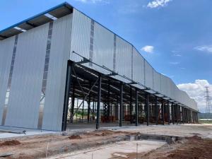 China Painted Hot Dip Galvanized Steel Structure Warehouse Customized Specifications wholesale