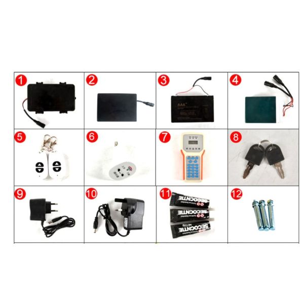 Battery/Recharging Powered Smart Parking Lot Lock with Wireless Remote Control NO Parking locker 460mm