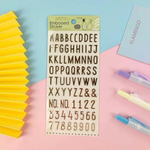 3D Relief Vinyl Letter Stickers Drop Plastic PVC Waterproof Sticker