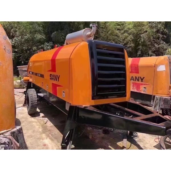 Rexroth Used Concrete Trailer Pump HBT6016C-5D Trailer Mounted Concrete Pump