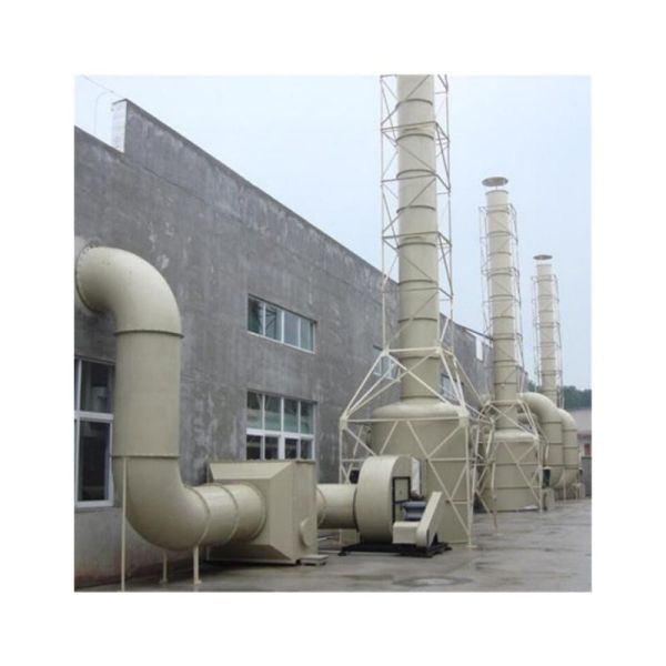 FRP Bubble Tower GRP Fiberglass Absorption Purification Tower Equipment For Waste Gas Treatment
