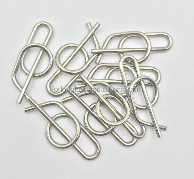 Universal Year 304 Stainless Steel 3/8'' Rue Clip and Jacobs Ladder Pins with 304 Stainless Steel Construction