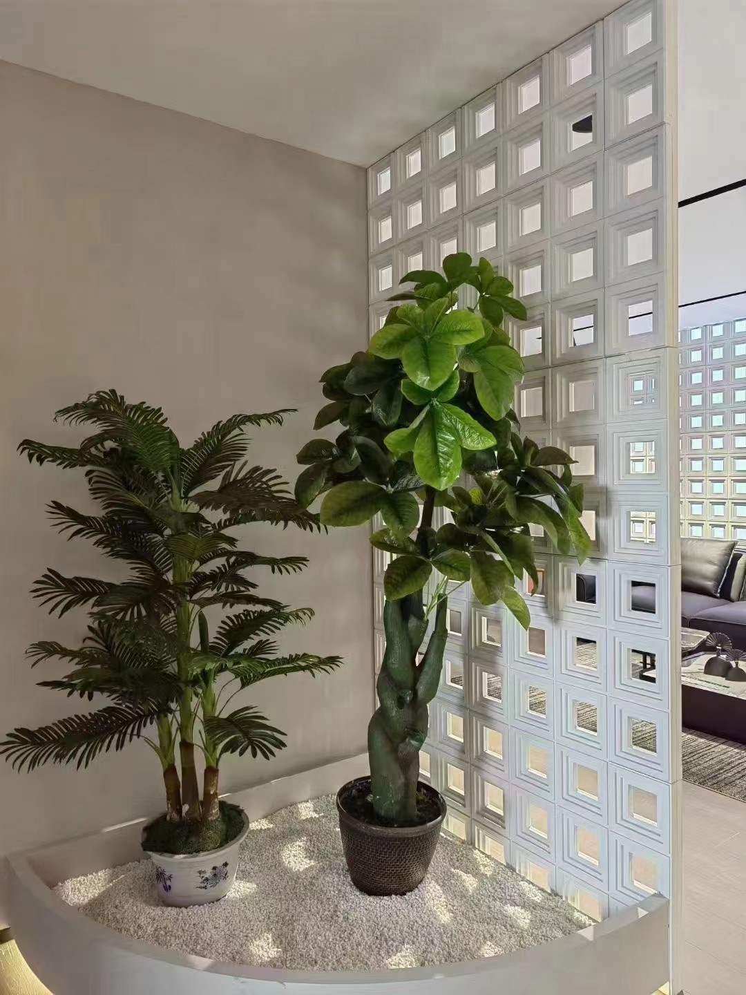China Fireproof Artificial Stone Wall Tiles Low Maintenance Pu Grid Slabs wholesale