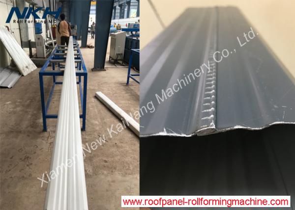 Quality Aluminum / Steel Downpipe Roll Forming Machine 0.4-0.6mm Thickness With PLC Control System for sale