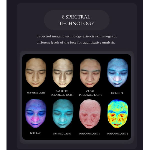 AI Facial Skin Scanner Analyzer 50Hz-60Hz Skin Analysis Equipment For Home / Spa