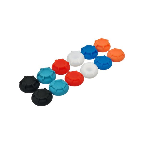 Circular Texture Colorful Silicone Thumbstick Caps for Nintendo Switch 2