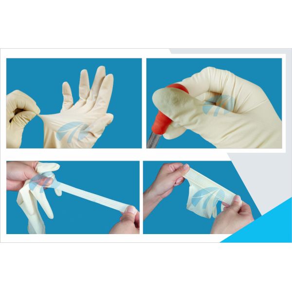 Curved Finger Disposable Sterile Gloves , Biodegradable Disposable Gloves EVA