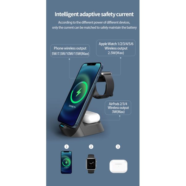 Over-temperature Protection Fast Charge Wireless Charging Pad with ABS PC Material