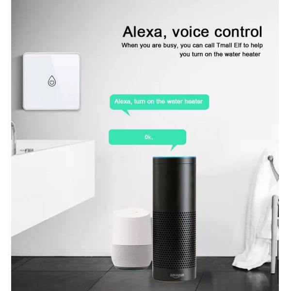 Glomarket Smart Wifi Water Heater Switch EU Standard Tuya Smart Boiler Switch