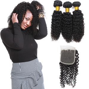Genuine Raw Peruvian Human Hair Extensions , Peruvian Virgin Hair With Closure