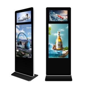 China Indoor Dual Screen Standing LCD Advertising Display on sale